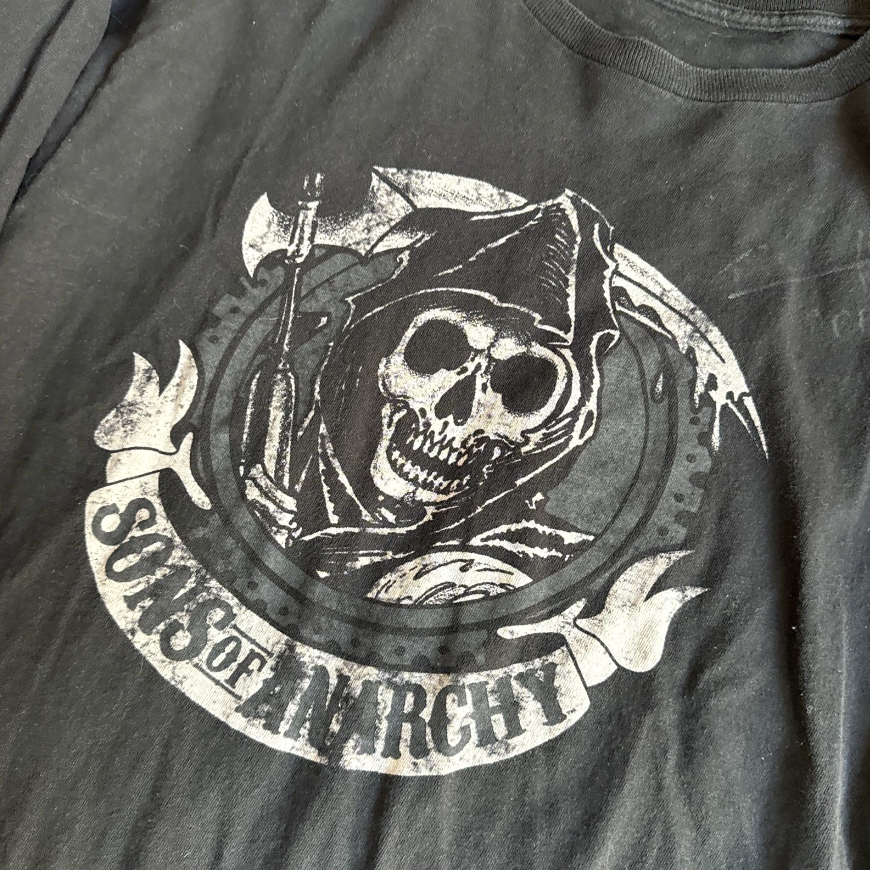 Vintage Sons of Anarchy T-Shirt Long Sleeve L Autographed Black Reaper Vintage? Size US L / EU 52-54 / 3 - 2 Thumbnail
