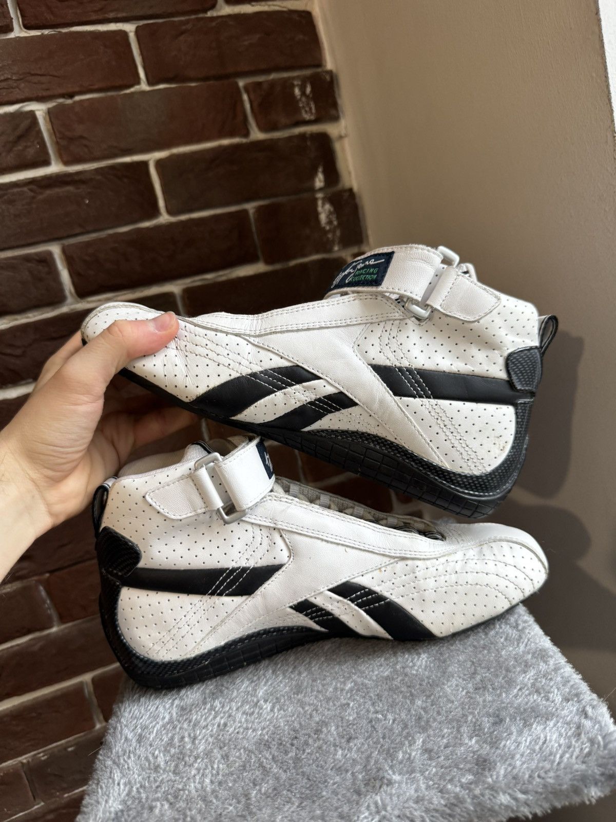 Puma Vintage Puma x Ayrton Senna Racing High Top Sneakers Shoes Size US 6.5 / IT 36.5 - 5 Thumbnail