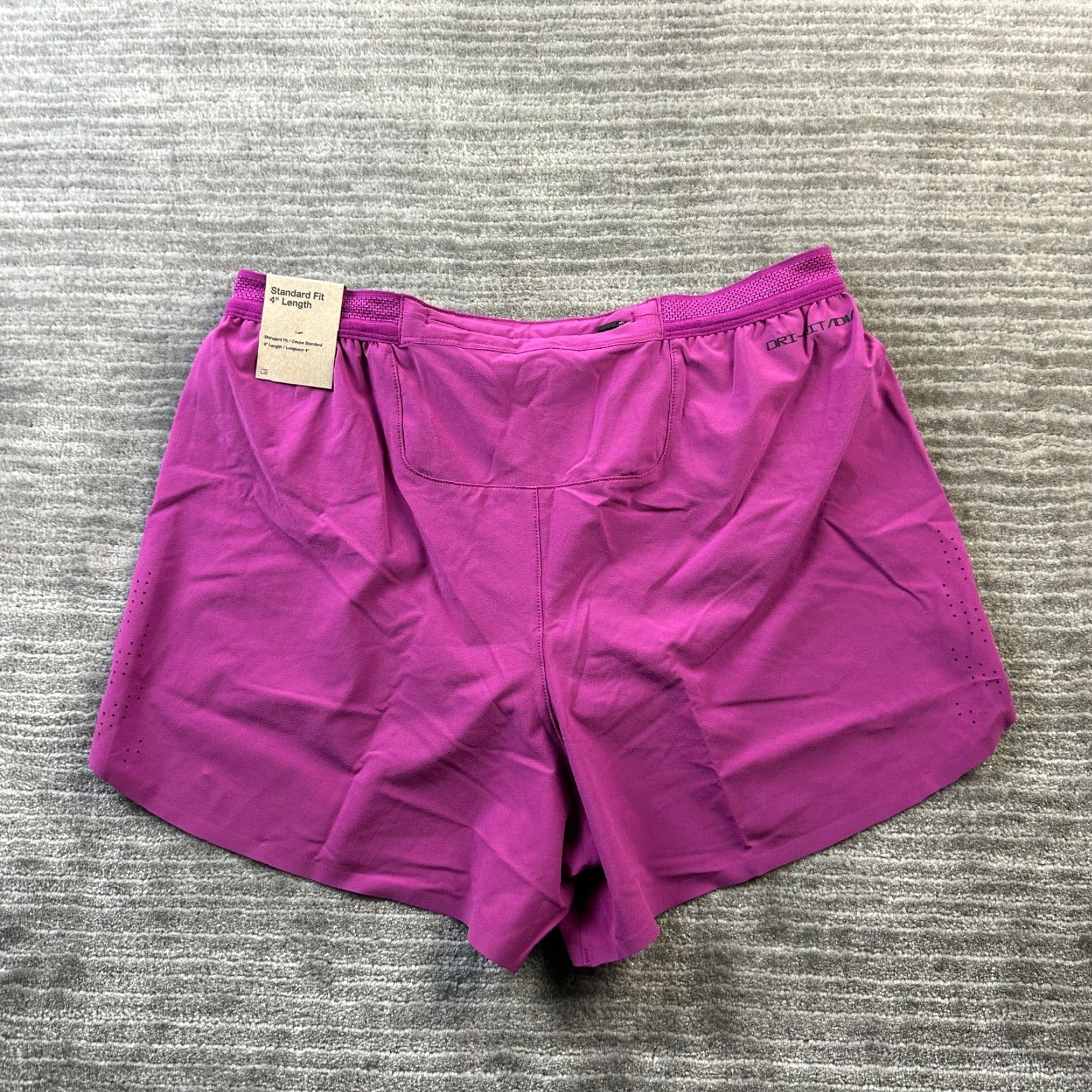 Nike Nike Aeroswift Shorts Mens Medium Purple 4" Running Dri Fit ADV Racing Size US 31 - 2 Thumbnail
