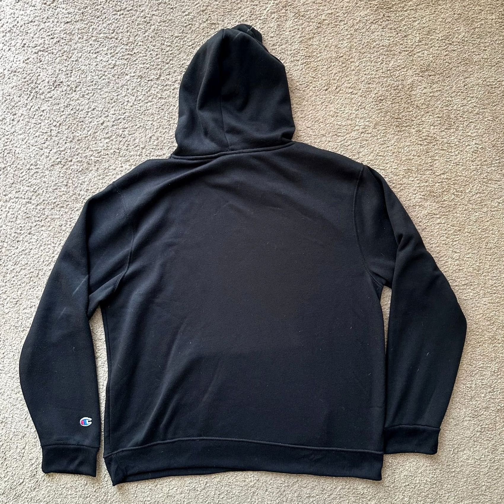 Champion Champion Hoodie Pullover Sweatshirt Mens 2XL Black Logo Fleece Size US XXL / EU 58 / 5 - 2 Thumbnail