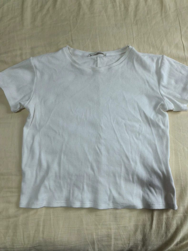 The Row Ribbed Short-Sleeve Top