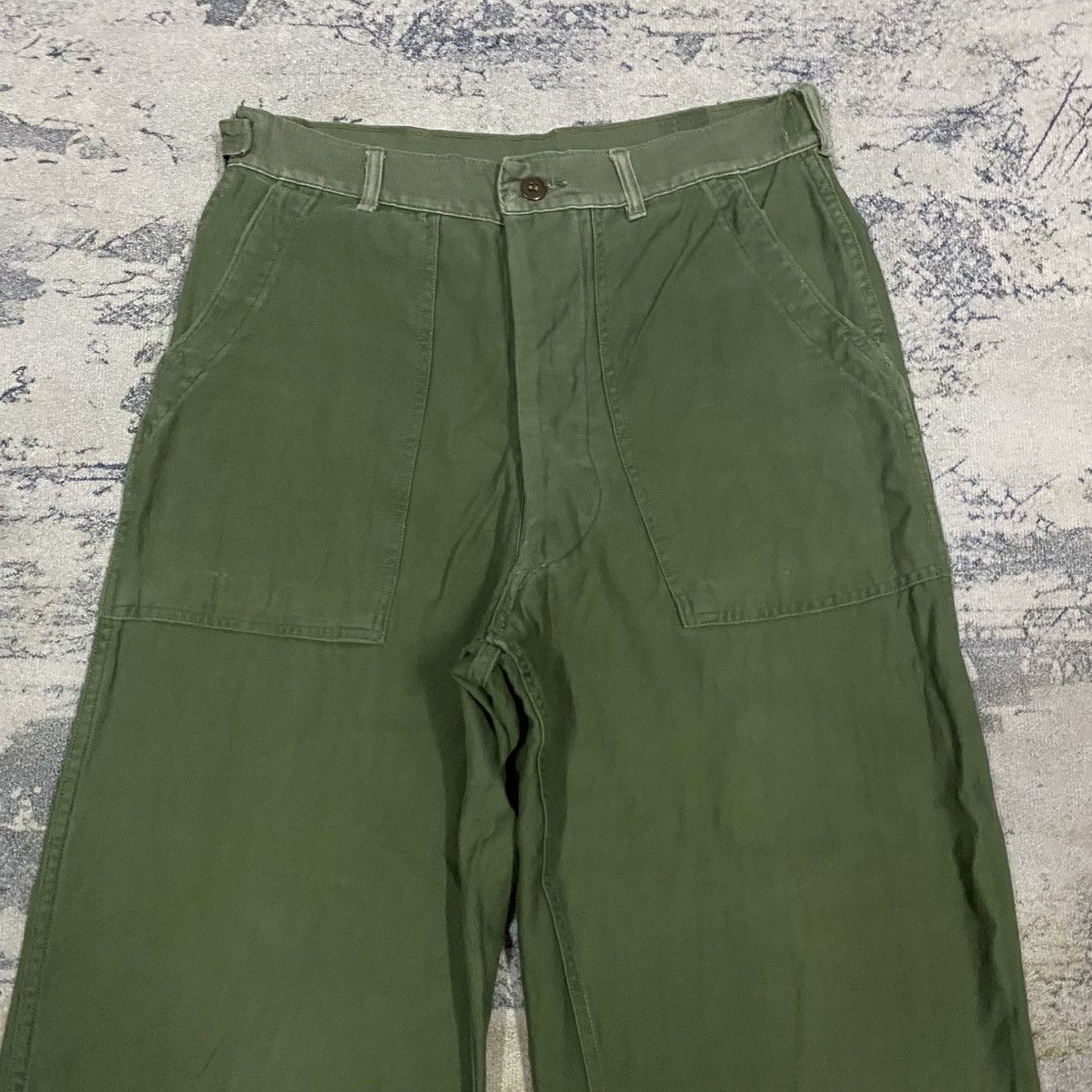 Army Of Me 1960s US Army OG-107 Sateen Vietnam War Trousers Size US 31 - 2 Thumbnail