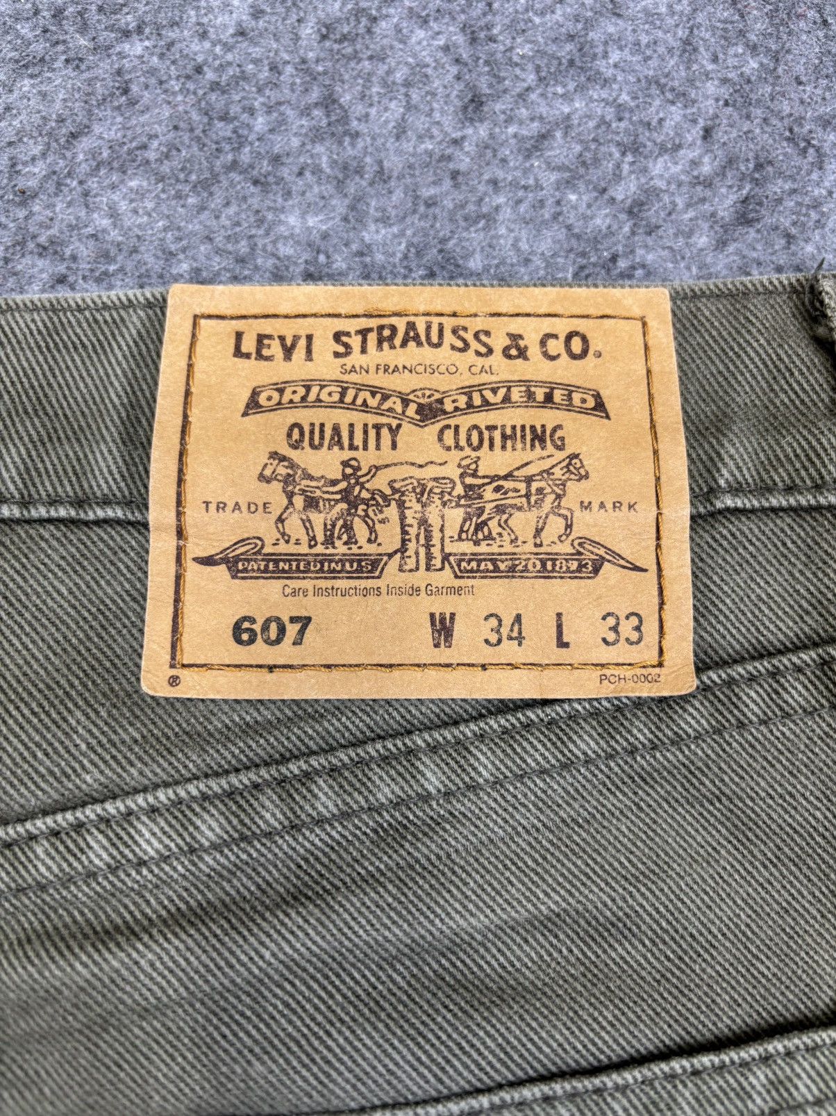 Levi's Vintage y2k Levis 607 Japan Made Orange Tab Denim F735 Size US 34 / EU 50 - 12 Thumbnail