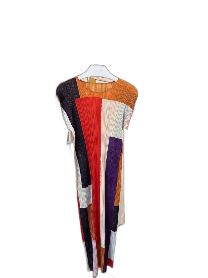 Issey Miyake Issey Miyake Color Block Dress Size 2-yf Size 22" - 1 Thumbnail