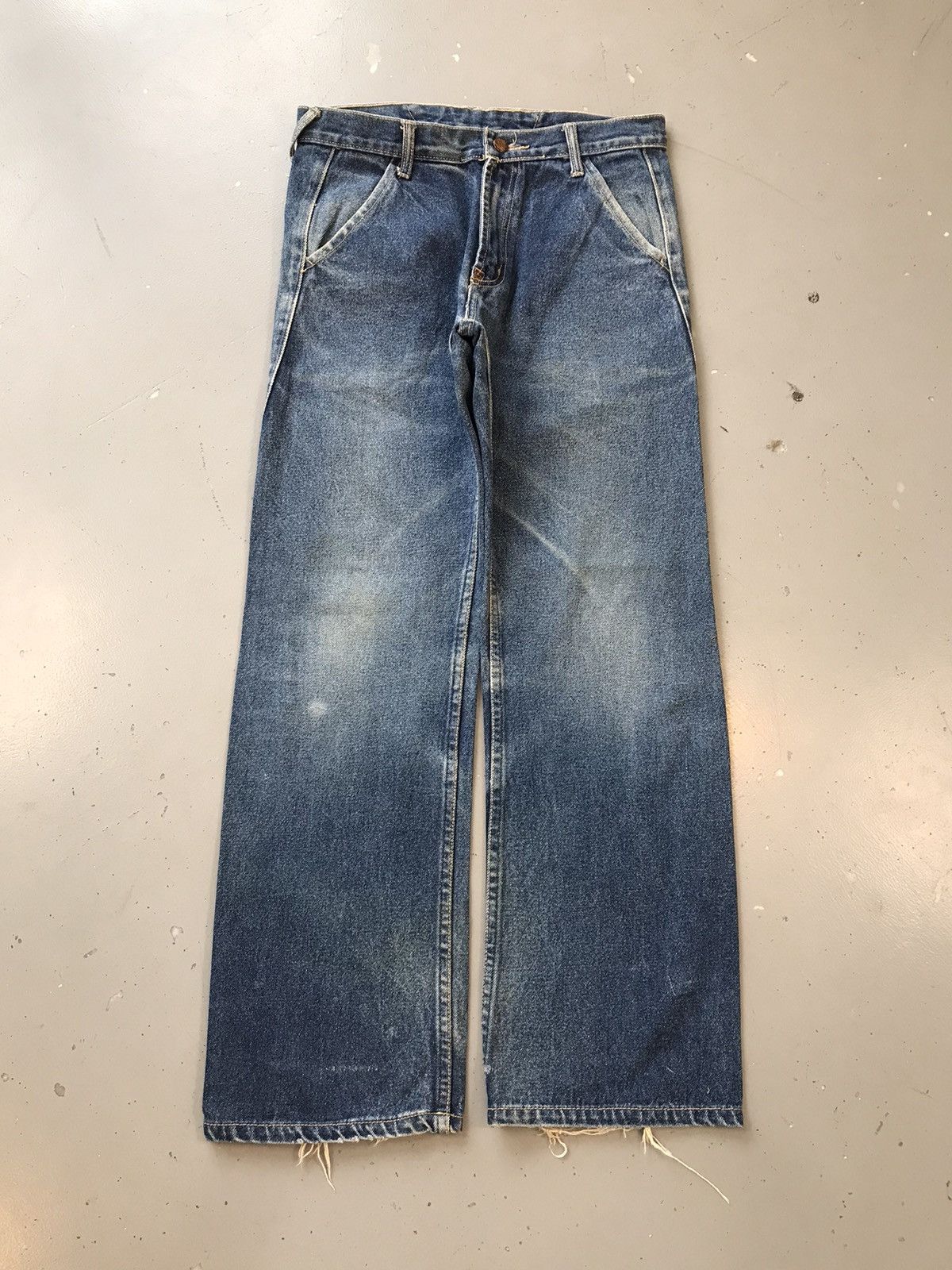 Japanese Brand × Vintage Vintage Evisu inspired seagull buckle belt straight denim Size US 30 / EU 46 - 1 Thumbnail