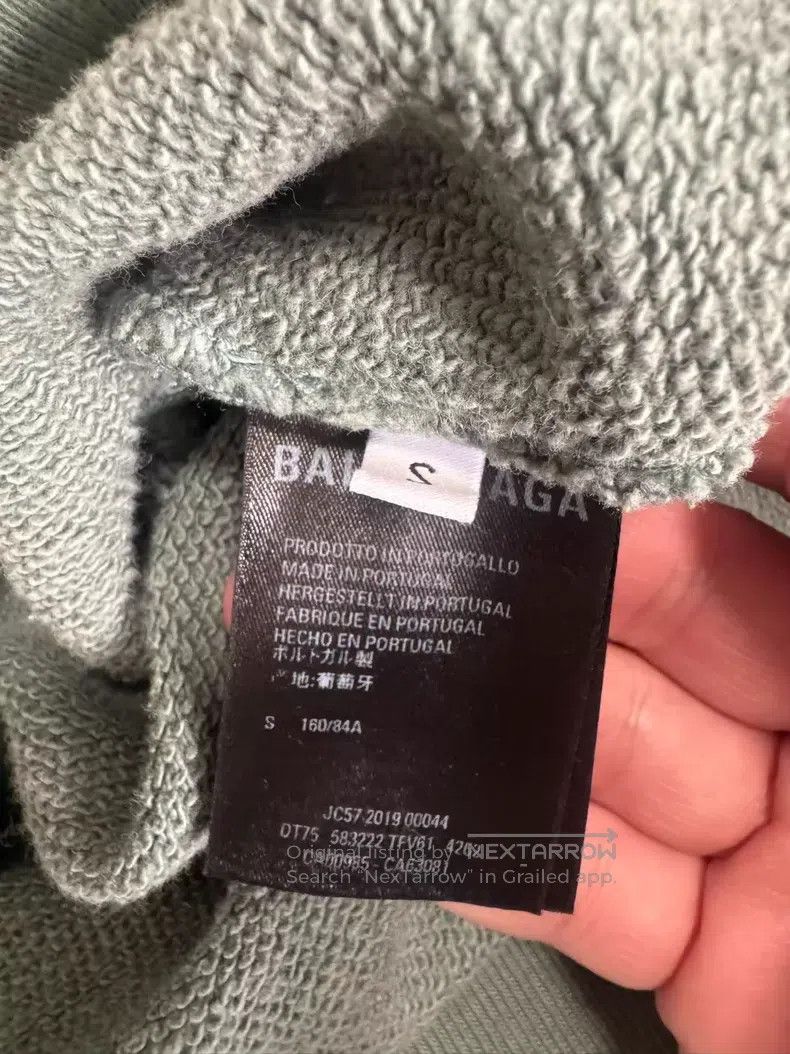 Balenciaga Balenciaga Green Buckle Hoodie Size US S / EU 44-46 / 1 - 9 Thumbnail