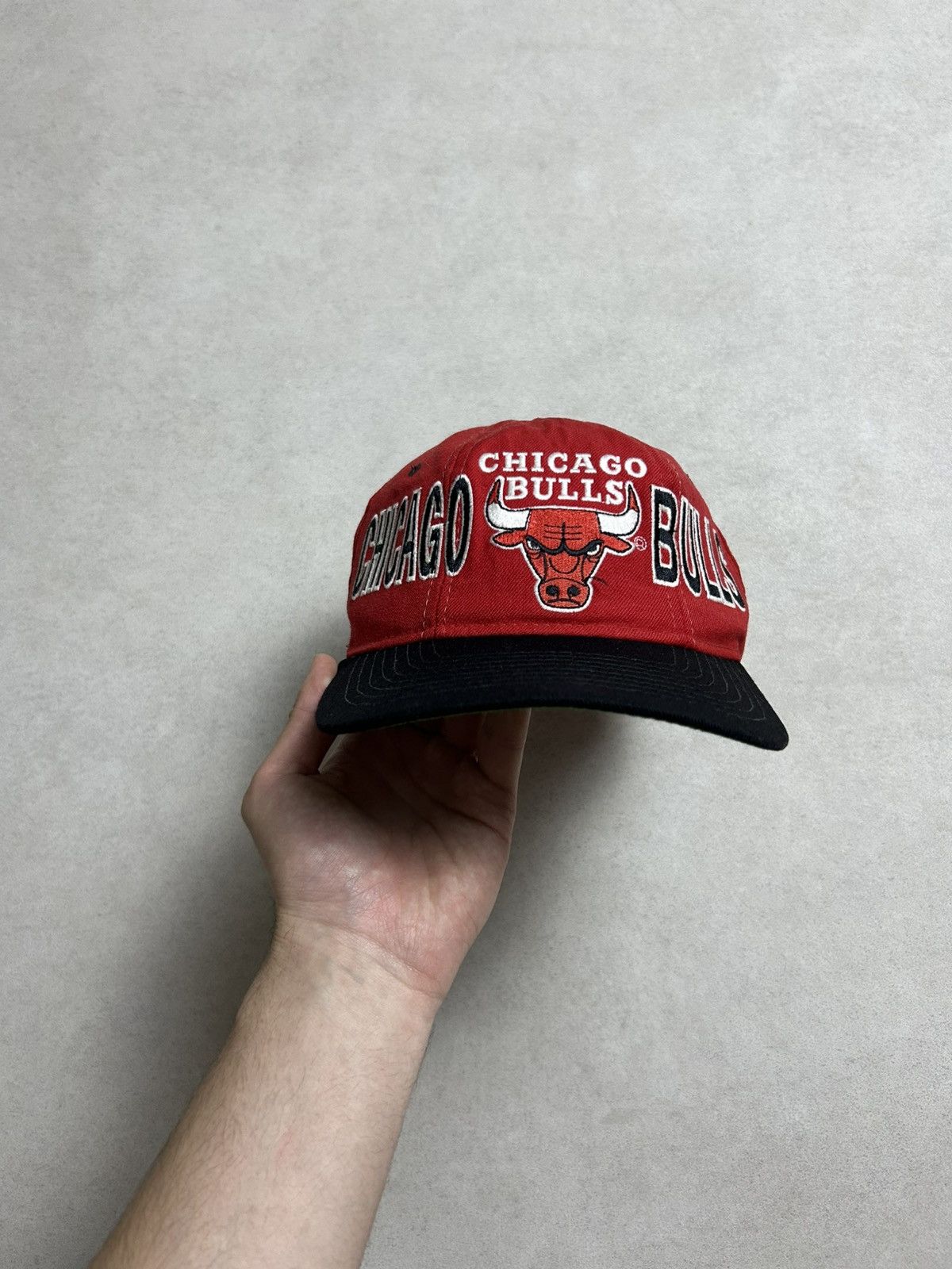 NBA × Vintage Rare Vintage Chicago Bulls Hat Size ONE SIZE - 3 Thumbnail