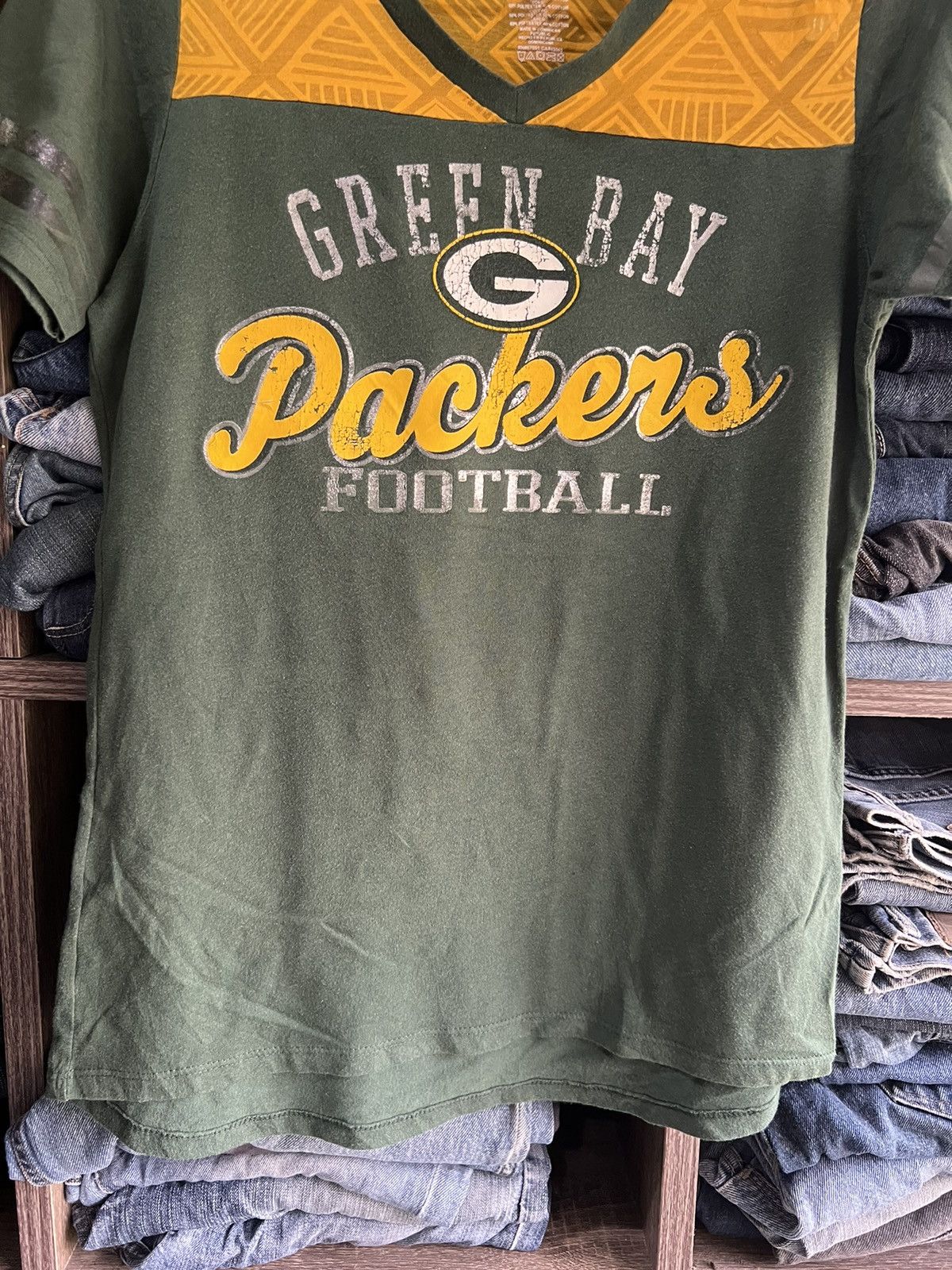 NFL 🔥NFL Green Bay Packers V Neck Tees Size US S / EU 44-46 / 1 - 7 Thumbnail