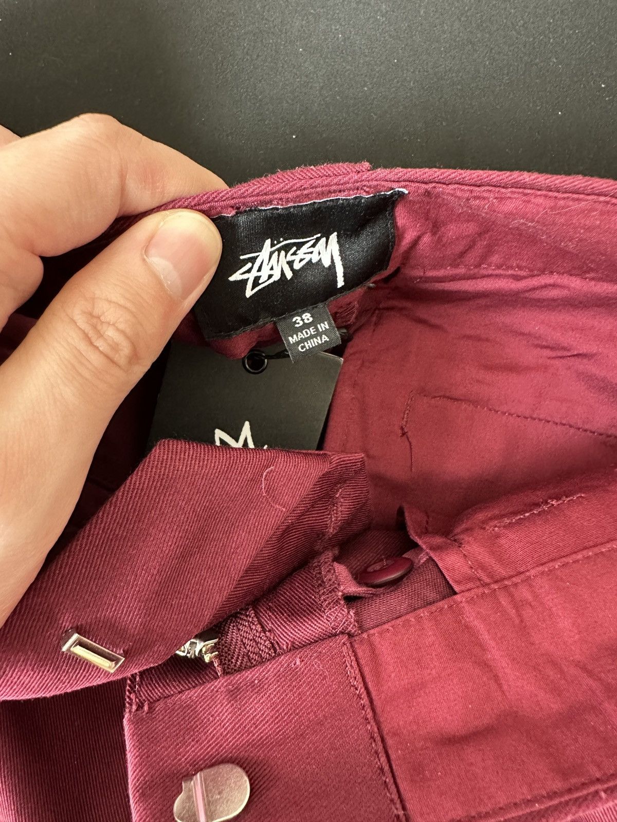 Stussy Chino Dress Pants Burgundy Size US 38 / EU 54 - 6 Thumbnail