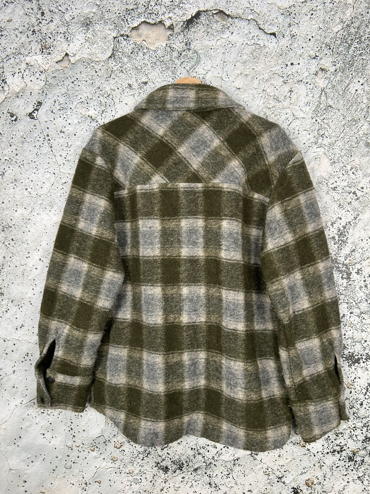 Vintage Wool Overshirt Streetwear 90s Vintage Premium Rare Size US L / EU 52-54 / 3 - 4 Thumbnail