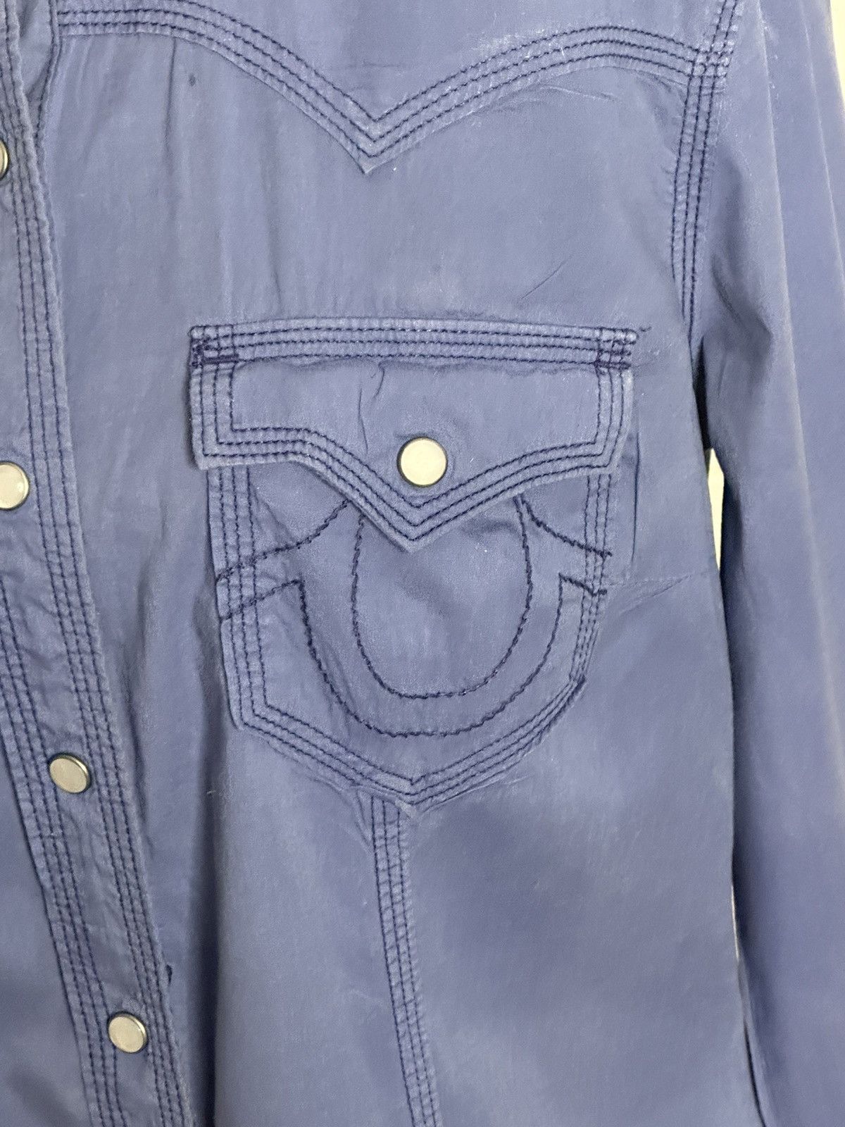 True Religion True Religion blue Western long sleeve button-up shirt Size S / US 4 / IT 40 - 4 Thumbnail