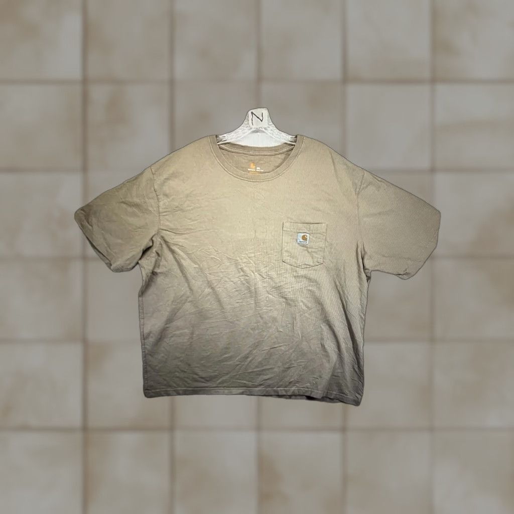 Carhartt VINTAGE Carhartt Men’s T-Shirt Short Sleeve Crew Neck 3XL Brown Heavyweight Cotton Workwear Outdoor Size US XXL / EU 58 / 5 - 1 Thumbnail