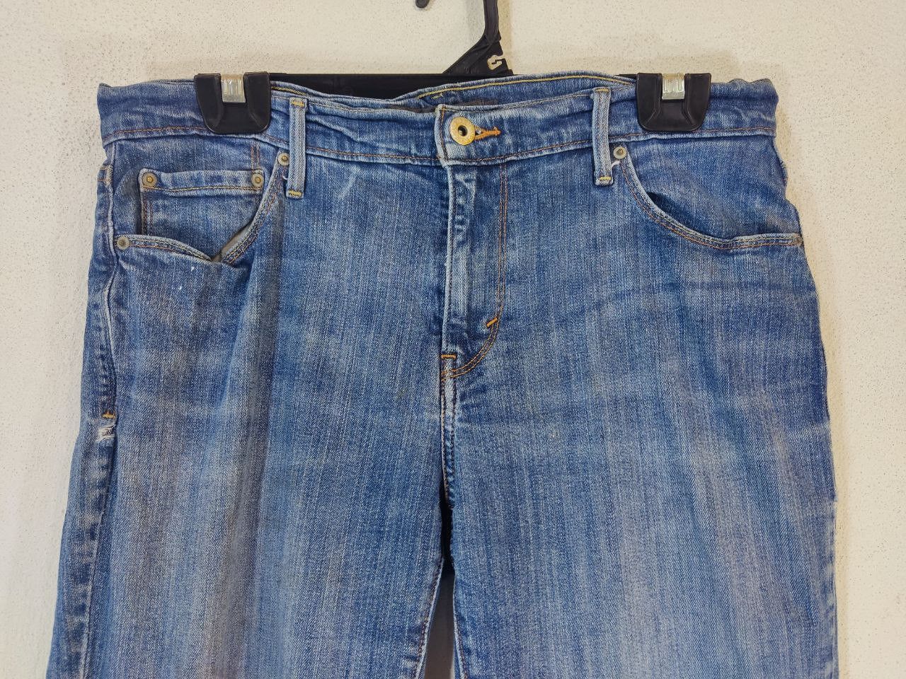Levi's vintage levis 505 straight leg denim nice design Size 33" - 9 Thumbnail
