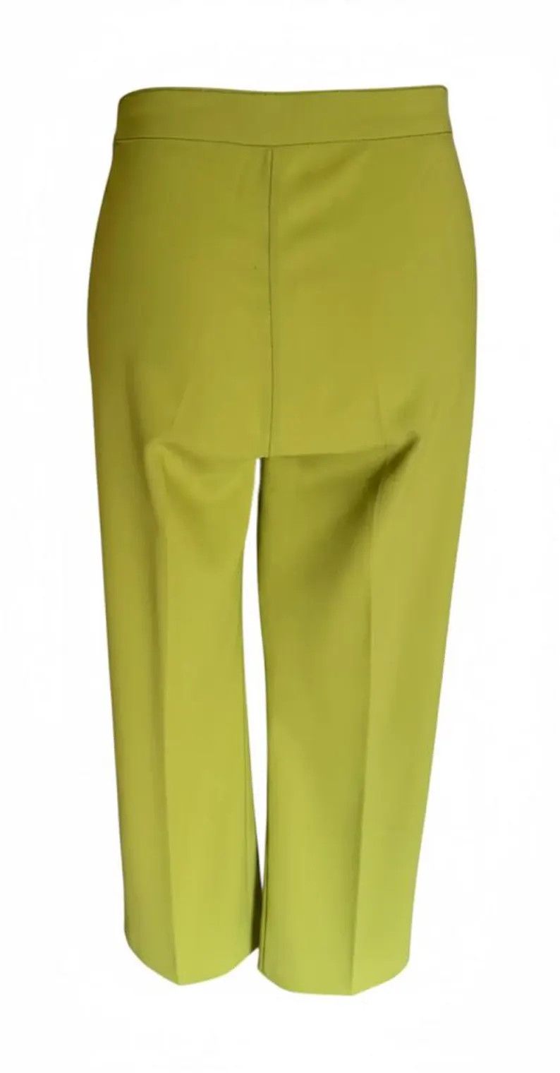 Moschino Moschino straight leg pants lime green Size 27" / US 4 / IT 40 - 4 Thumbnail