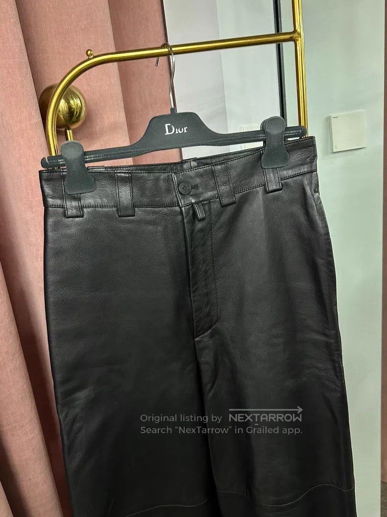 Balenciaga Balenciaga Black leather trousers Size US 36 / EU 52 - 2 Thumbnail