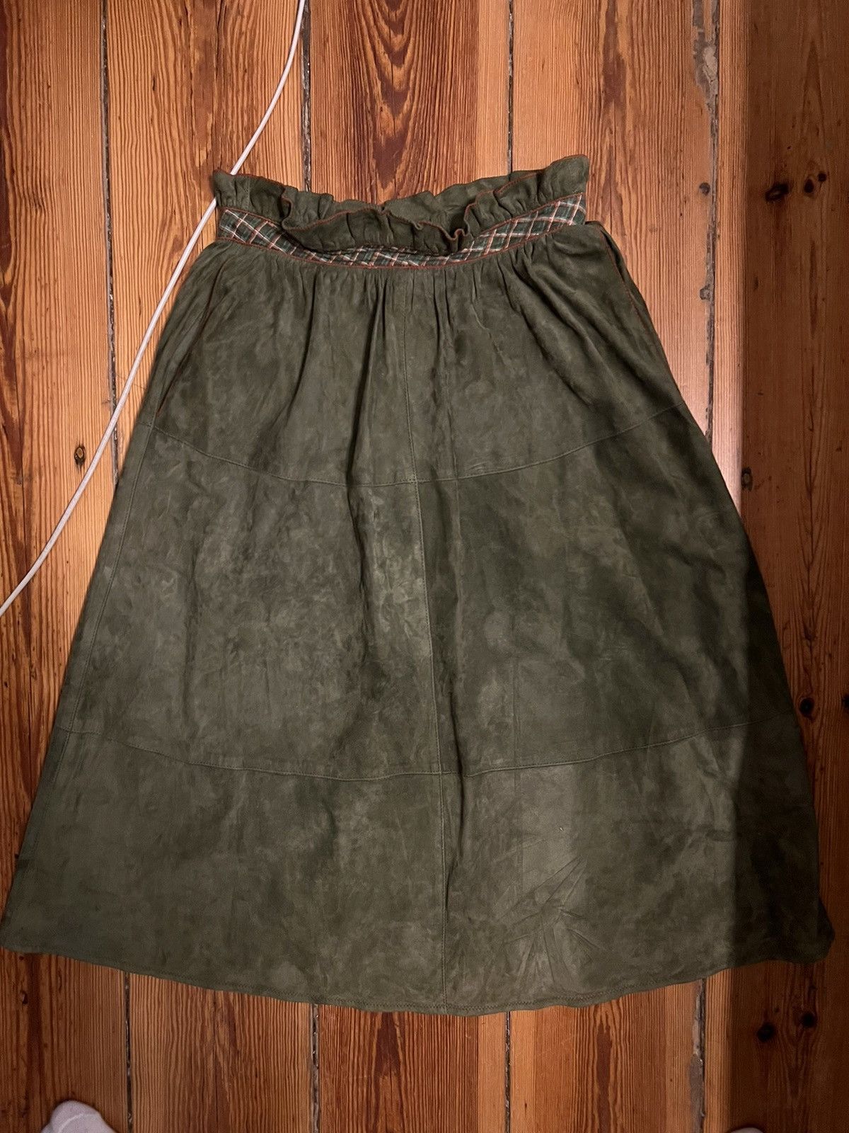 Roberto Cavalli × Vintage Roberto cavalli skirt 70’s vintage leather Size 26" / US 2 / IT 38 - 6 Thumbnail