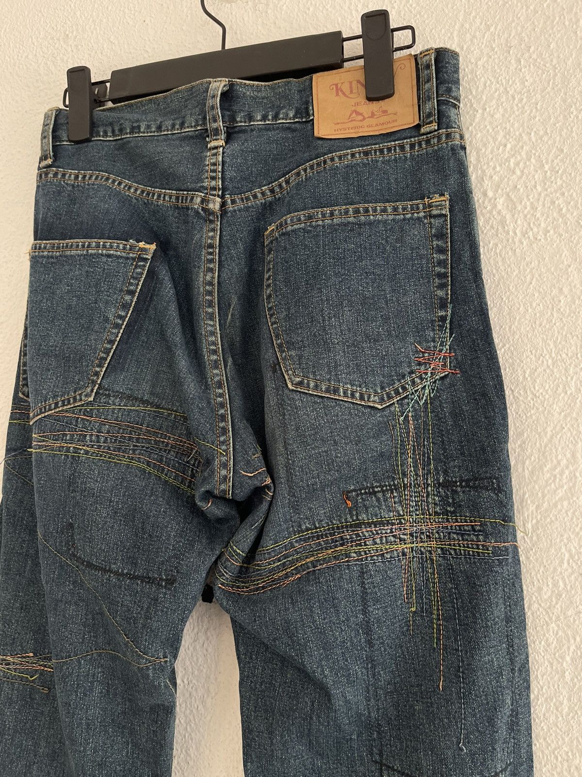 Hysteric Glamour × Japanese Brand Hysteric Glamour Distressed Stitching Jeans Size US 28 / EU 44 - 4 Thumbnail