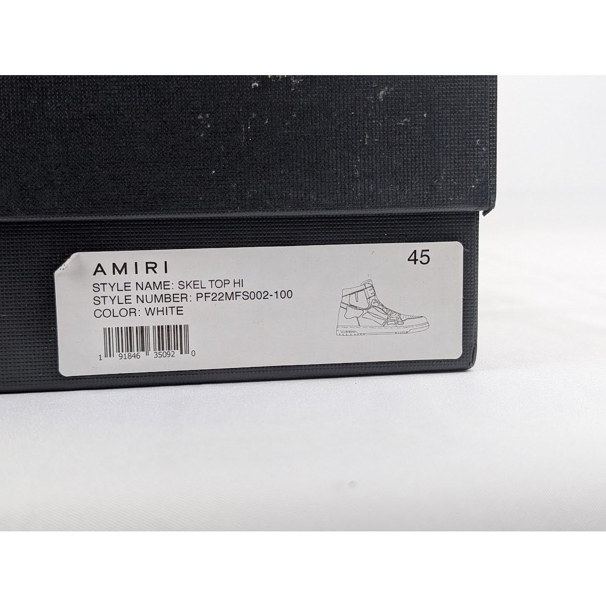 Amiri o1rshd1 Q:3 / Skel top hi / Skeleton high top Sneakers Size US 12 / EU 45 - 9 Thumbnail