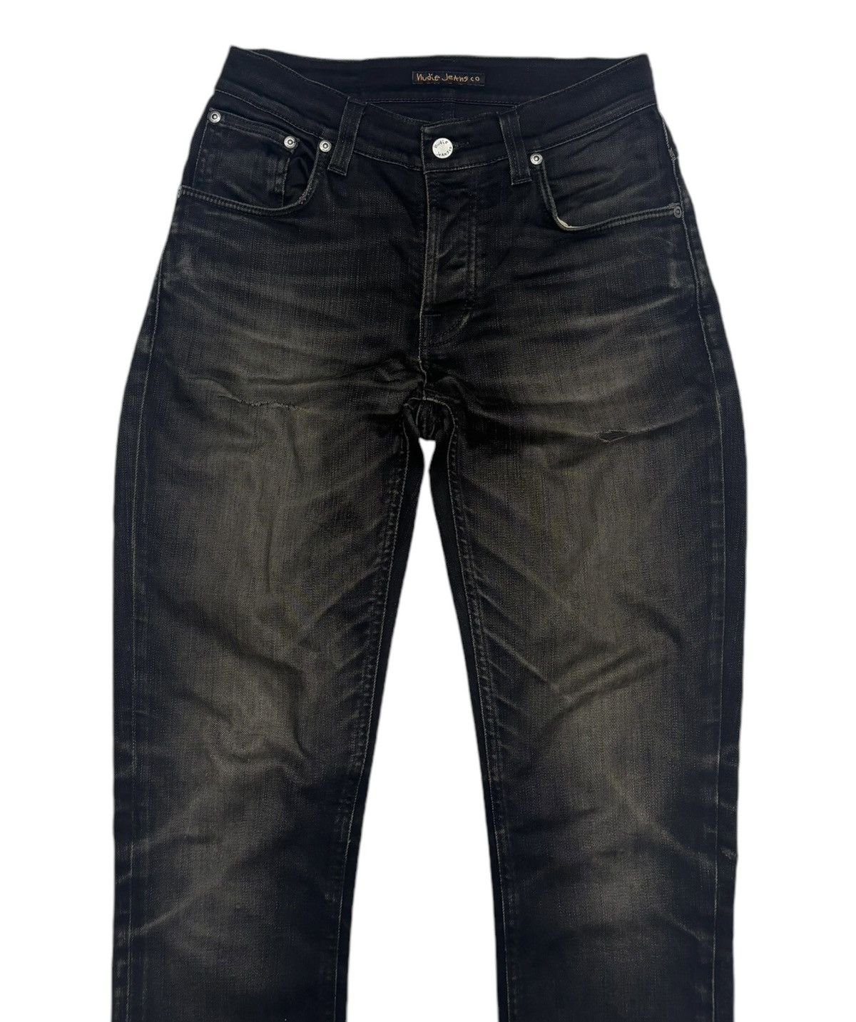Japanese Brand × Nudie Jeans NUDIE JEANS GRIM TIM DEEP BLACK WORN DISTRESS DENIM Size 27" / US 4 / IT 40 - 3 Thumbnail