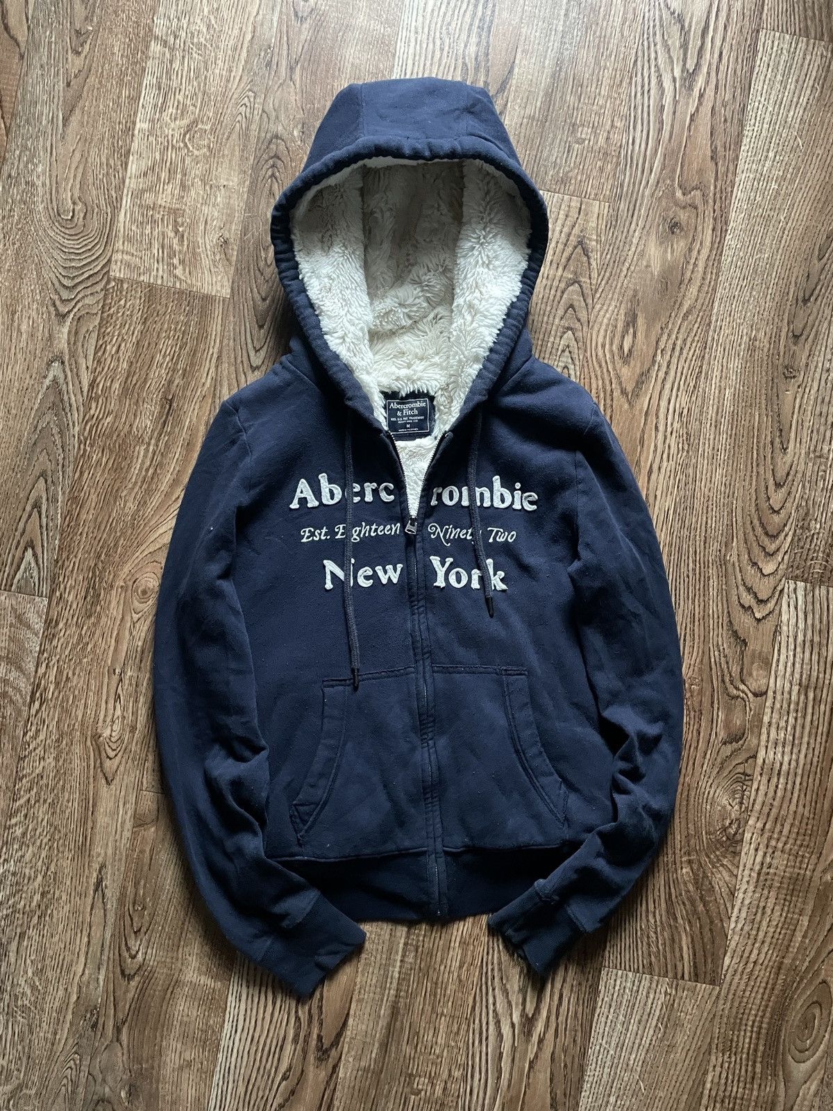Abercrombie & Fitch Y2K Abercrombie & Fitch Fur Hoodie Lgb Style Size M / US 6-8 / IT 42-44 - 1 Thumbnail