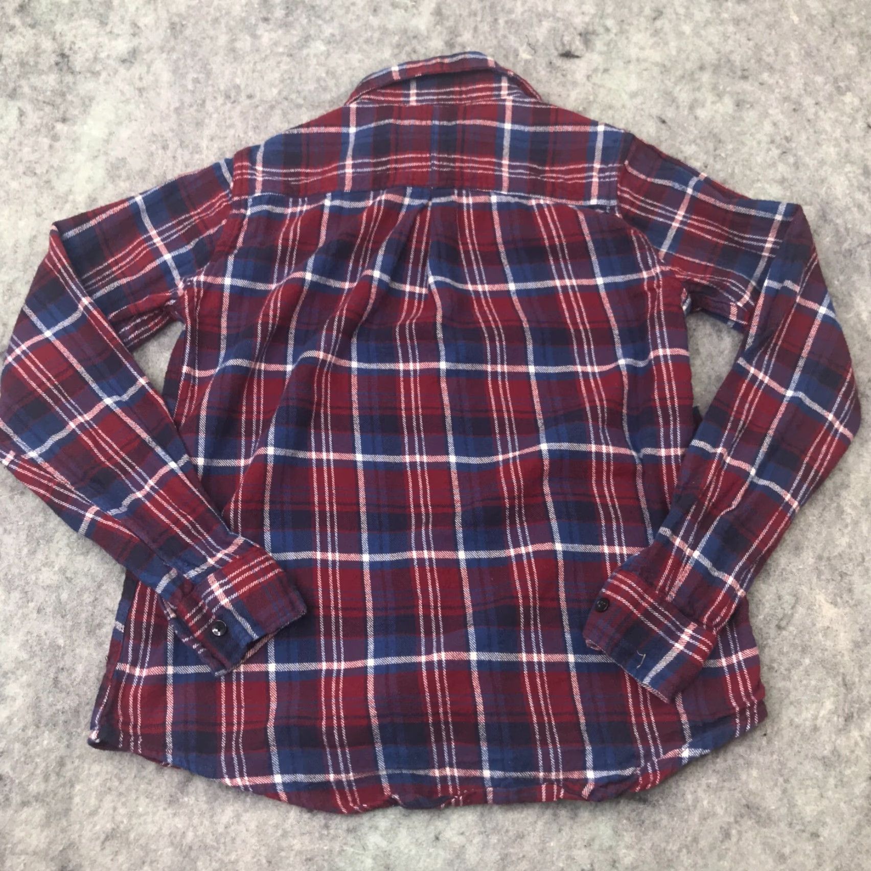 Vintage ALPINE LAKES Women's Button-Up Shirt Medium Red Plaid Cotton Flannel Long Sleeve Casual Size M / US 6-8 / IT 42-44 - 5 Thumbnail