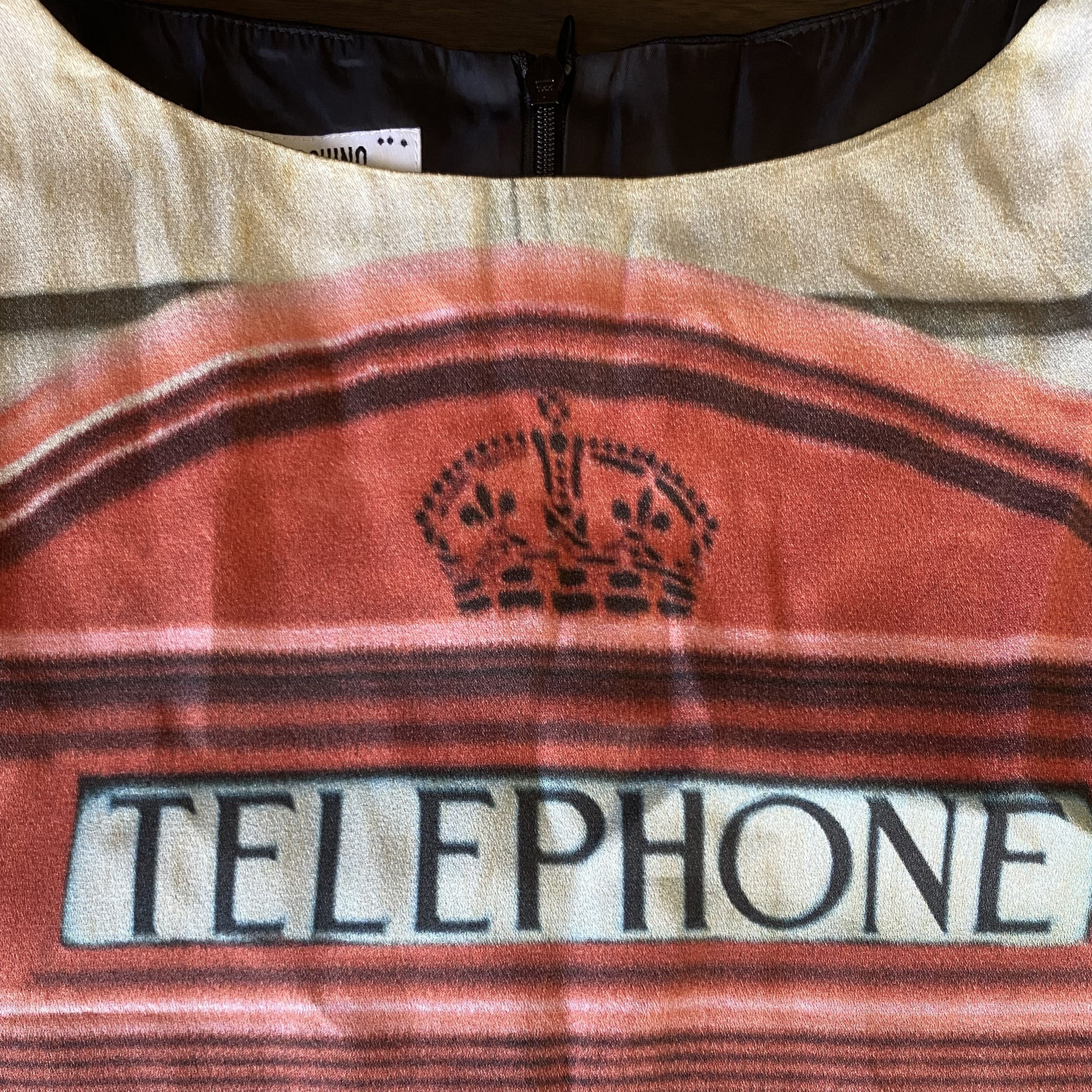 Moschino Cheap and Chic Vintage London Telephone Booth Shift Dess Size S / US 4 / IT 40 - 7 Thumbnail