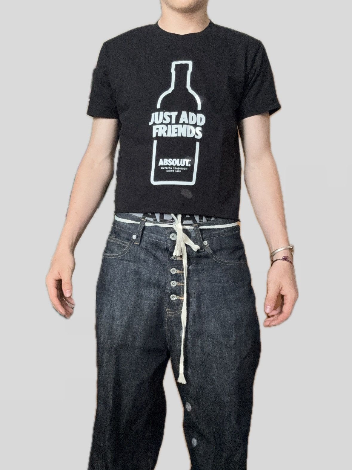 Vintage Black Absolut Vodka “Add Friends” T-Shirt – Event Exclusive Size US S / EU 44-46 / 1 - 1 Thumbnail