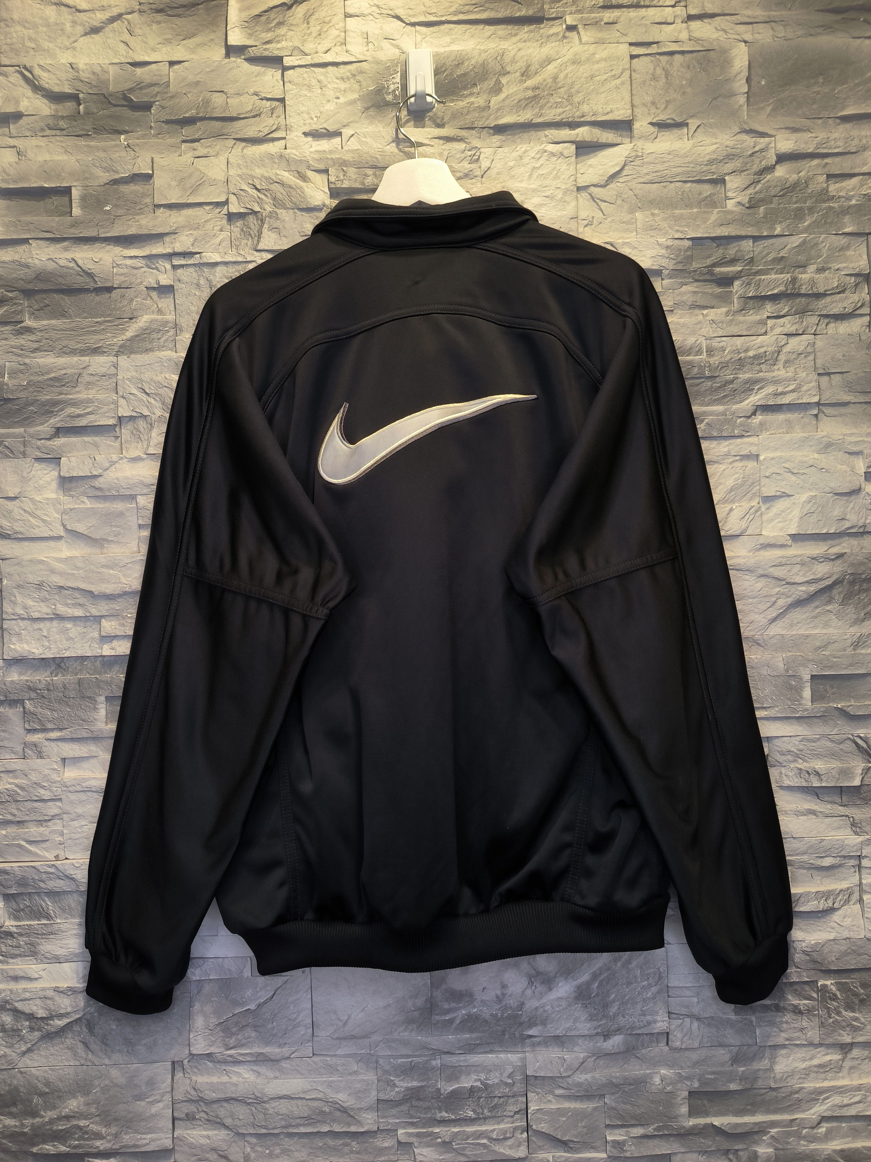 Nike × Vintage Vintage Nike 90s Zip Tracksuit Logo Swoosh Center Jacket Size US M / EU 48-50 / 2 - 2 Thumbnail