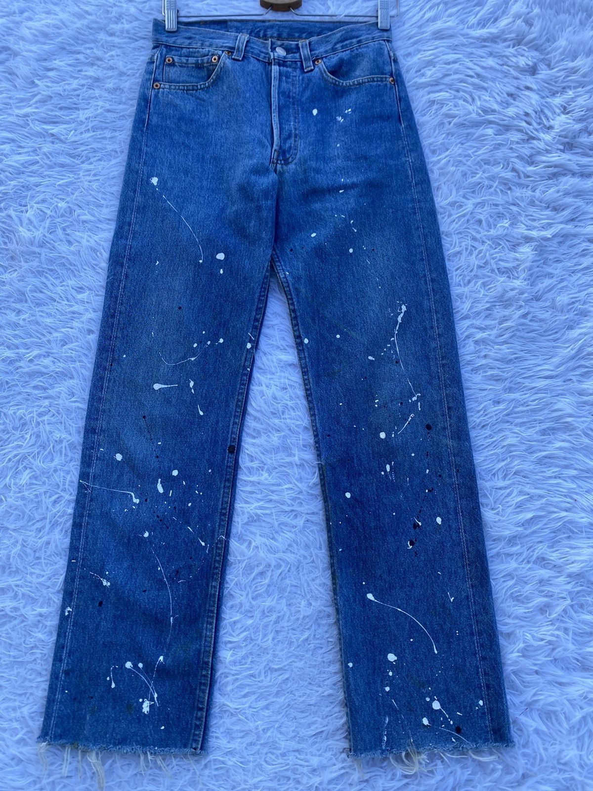 Levi's Rare Vintage Levi’s 501 Paints Splatter Denim Jeans Size US 28 / EU 44 - 5 Thumbnail