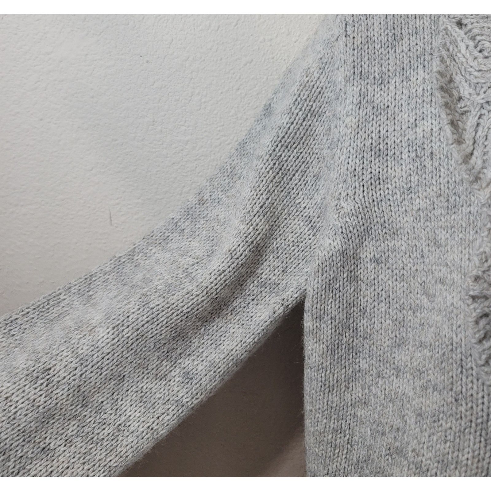 Other Monterey Bay Gray Open Front Cropped Cardigan Sweater PL Size L / US 10 / IT 46 - 5 Thumbnail