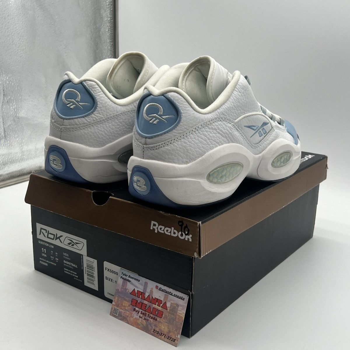 Reebok Question patent low fluid blue Size US 11 / EU 44 - 5 Thumbnail