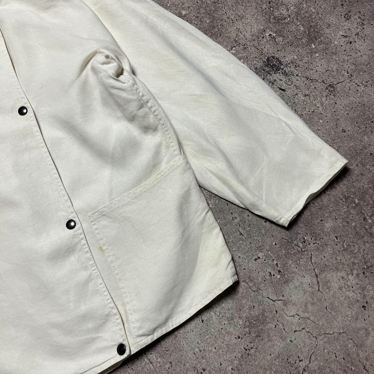 Weekend Max Mara Vintage Weekend Max Mara Linen White Jacket Size M Size M / US 6-8 / IT 42-44 - 2 Thumbnail