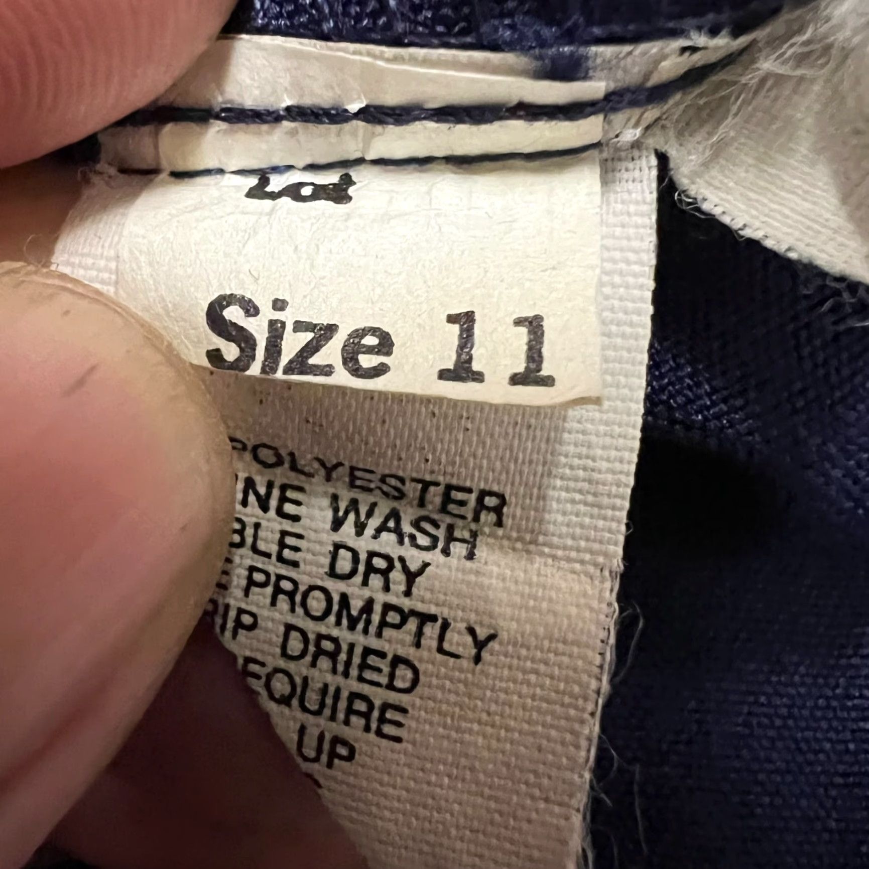 Vintage VINTAGE Front Skirt Womens Size 11 Blue Made in USA Polyester A Line Pleated Size 32" / US 10 / IT 46 - 4 Thumbnail