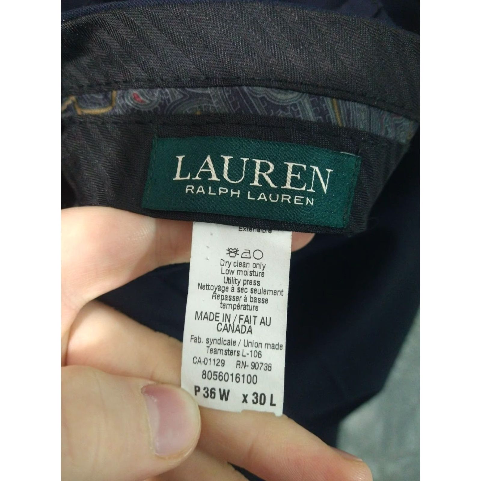 Ralph Lauren Ralph Lauren Dress Pants Mens 36x30 Blue Wool Straight Leg Flat Front Mid Rise Dress Pants Mens Blue Wool Straight Leg Flat Front Mid Rise 36 Size US 36 / EU 52 - 7 Thumbnail