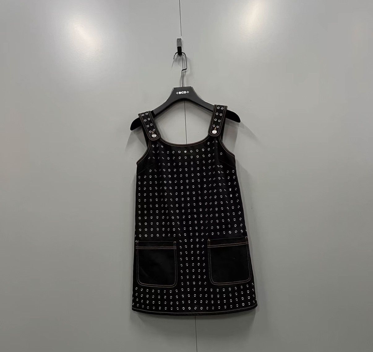 Dior Dior Black Rivet Denim Overall Dress J41 Size XS / US 0-2 / IT 36-38 - 1 Thumbnail