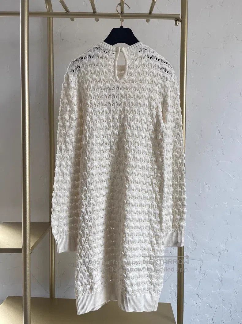 Loro Piana Loro Piana White knit dress Size XS / US 0-2 / IT 36-38 - 3 Thumbnail