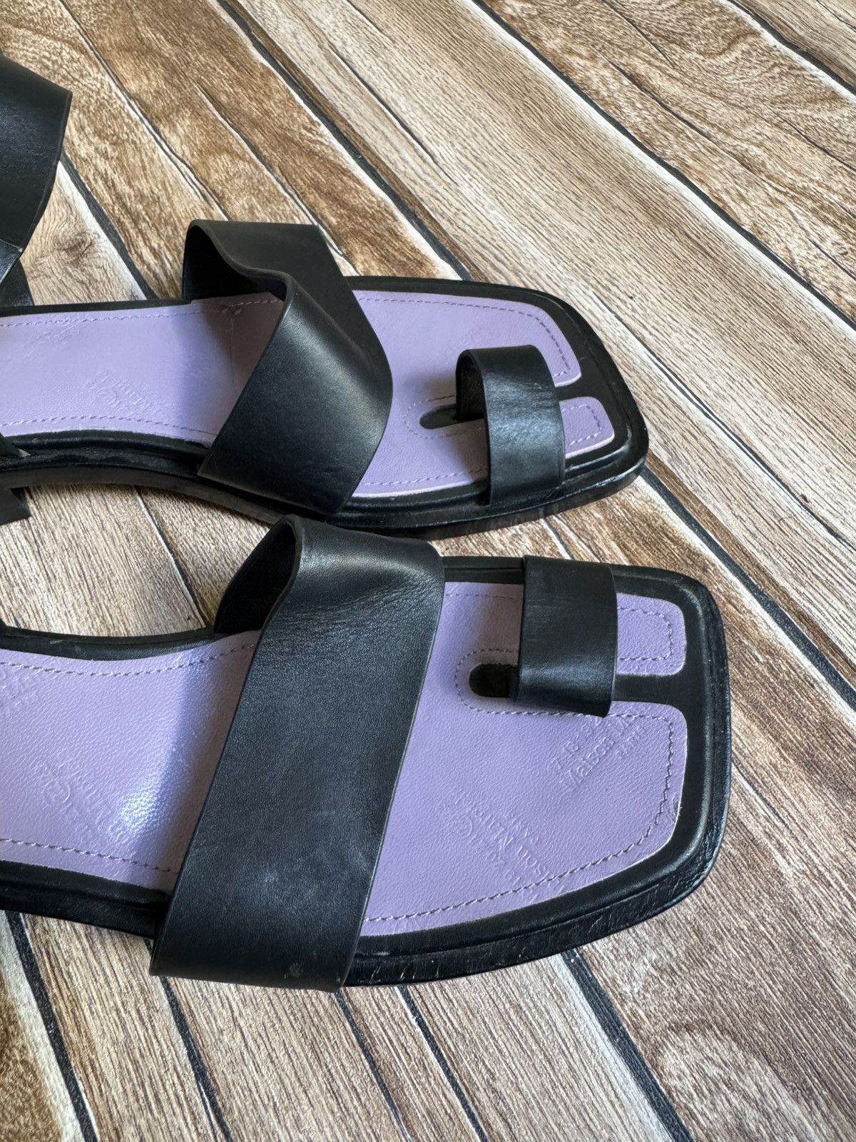 Maison Margiela Tabi strap leather sandals Size US 5.5 / IT 35.5 - 7 Thumbnail