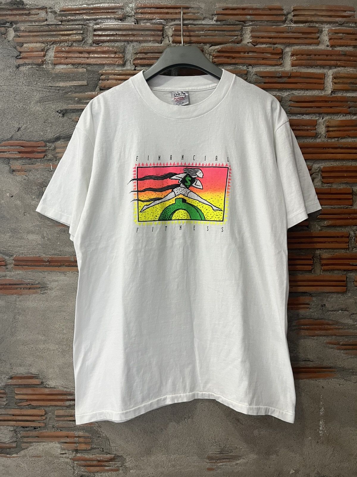 Arts & Science Vintage FINANCIAL FITNESS U.S BANK 90’s Tshirt Size US XL / EU 56 / 4 - 2 Thumbnail