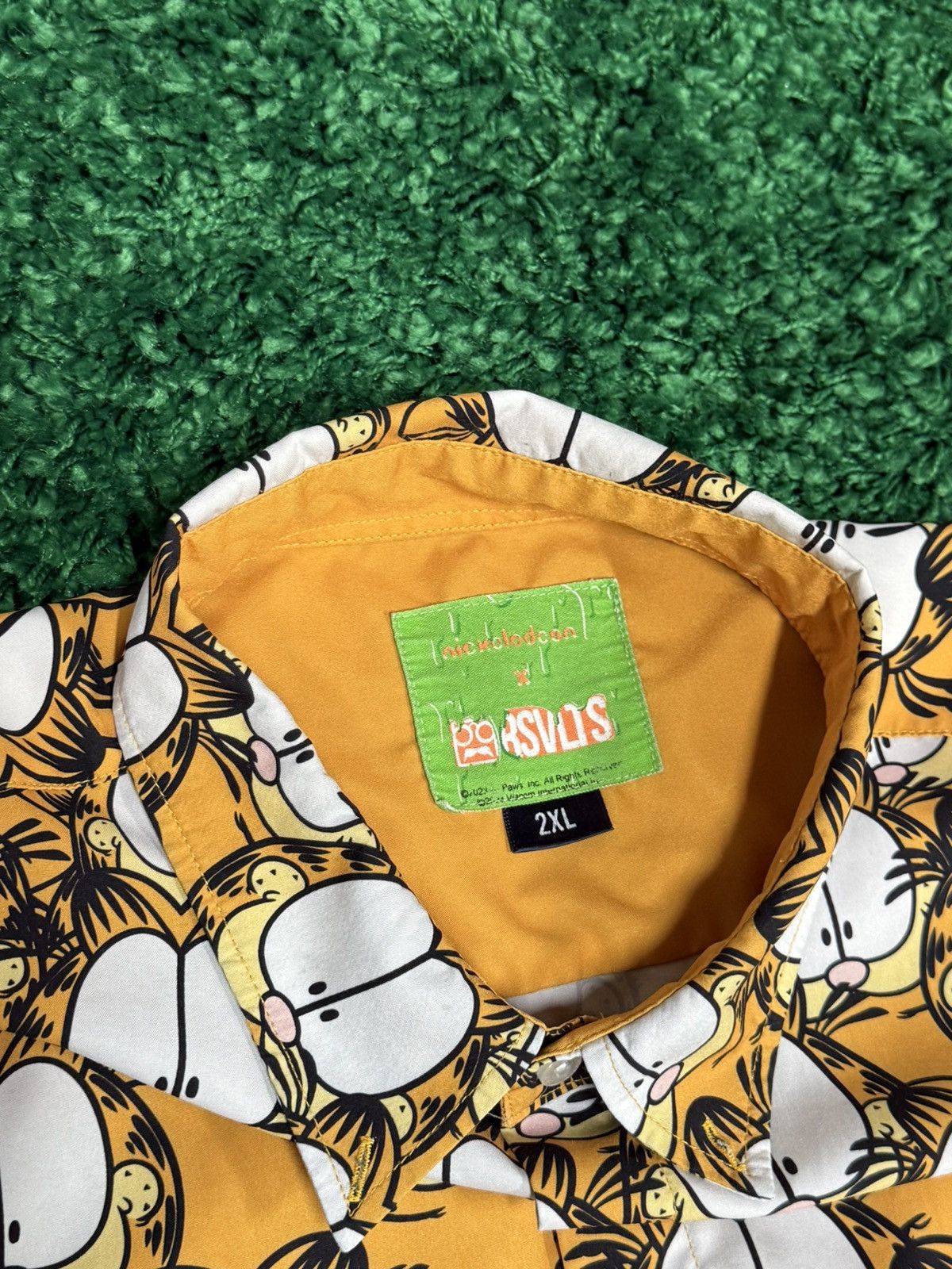 Nickelodeon RARE Nickelodeon Garfield All Over Print 2XL Camp Shirt RARE Size US XXL / EU 58 / 5 - 6 Thumbnail
