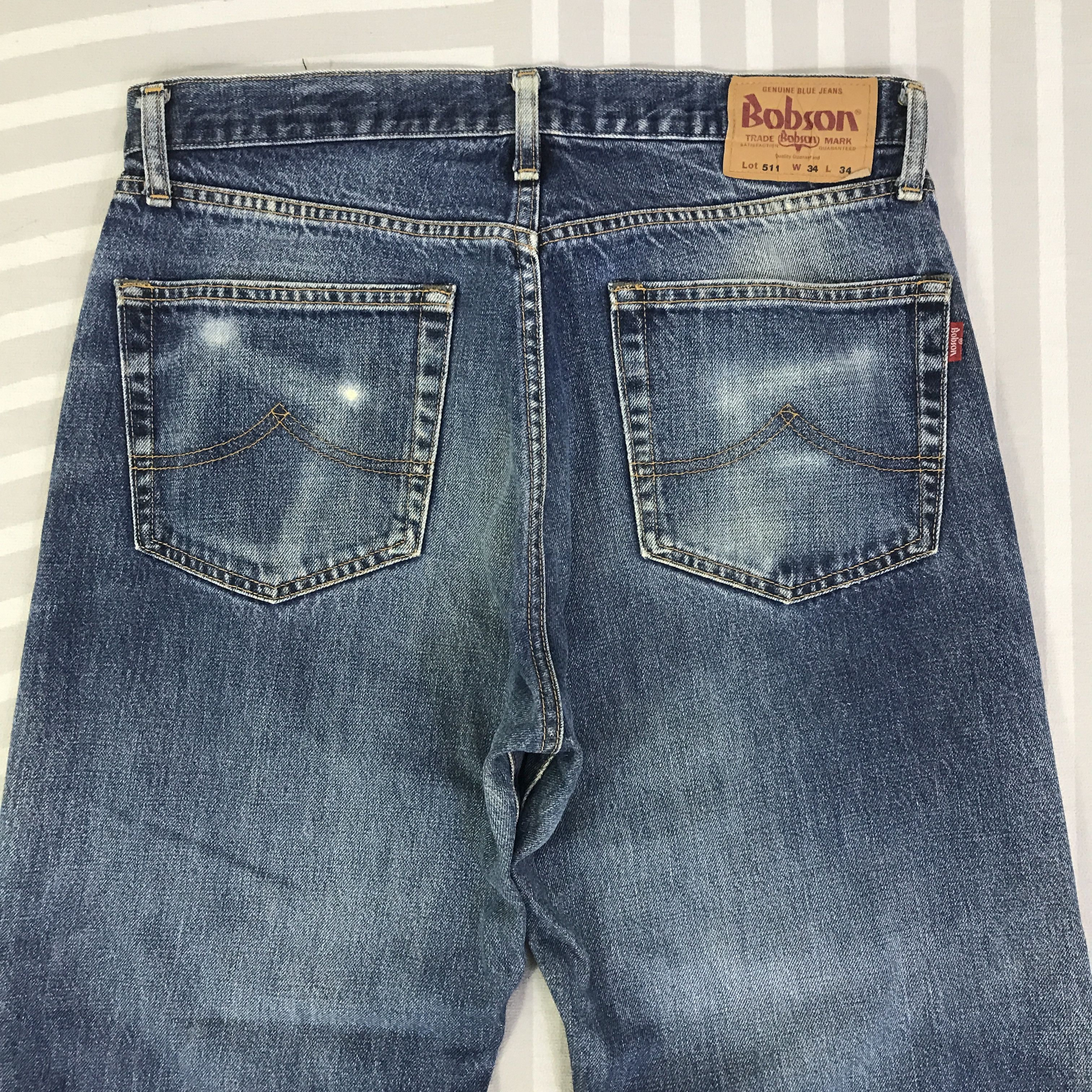 Japanese Brand Vintage Bobson Distressed Jeans pants K74B14 Size US 32 / EU 48 - 5 Thumbnail