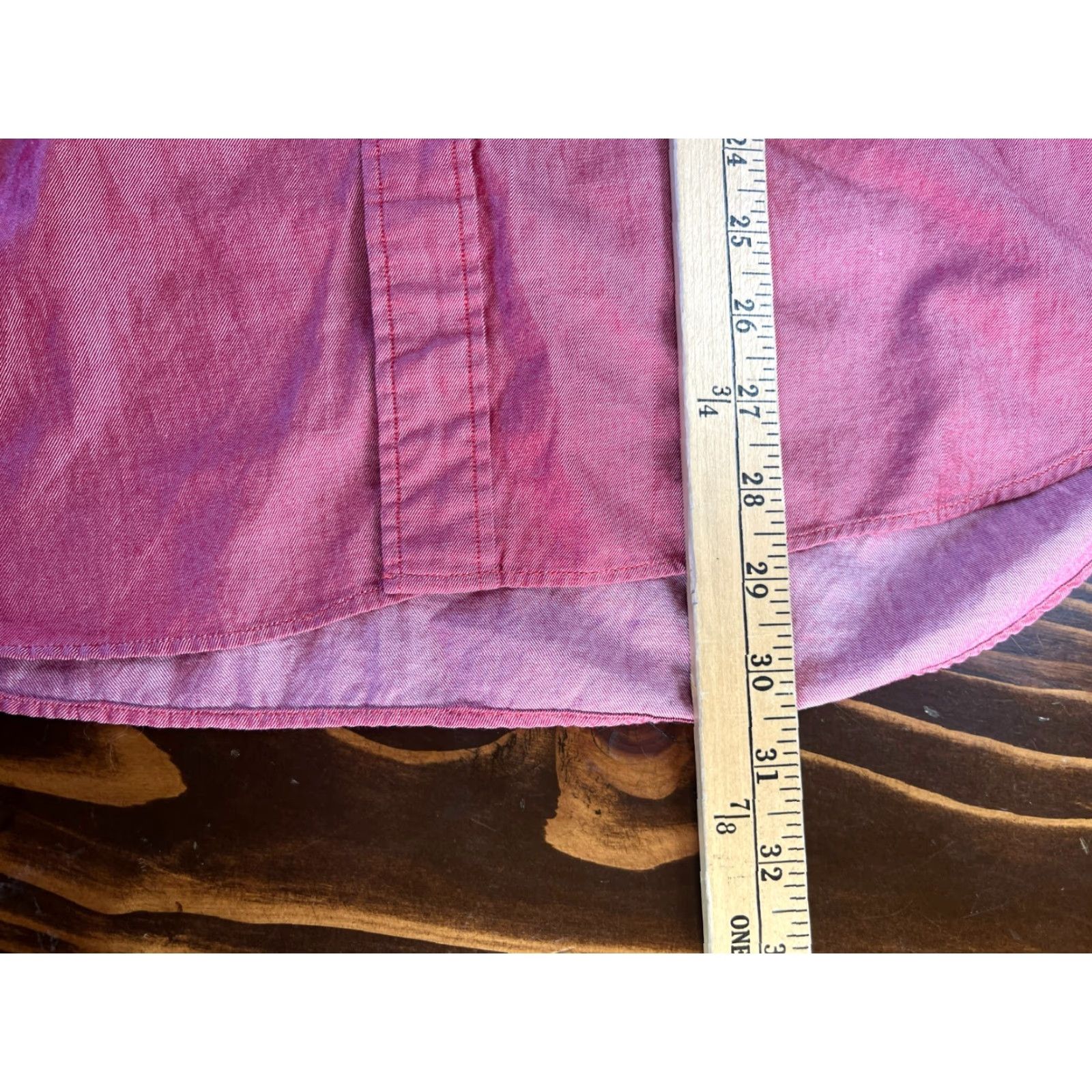 Nautica Nautica Shirt, Men's Large, Red, Button-Down Dress Shirt, Long Sleeve, Casual, Regular Fit, Button Up, Collared, Vintage: No, - Size 42R - 4 Thumbnail