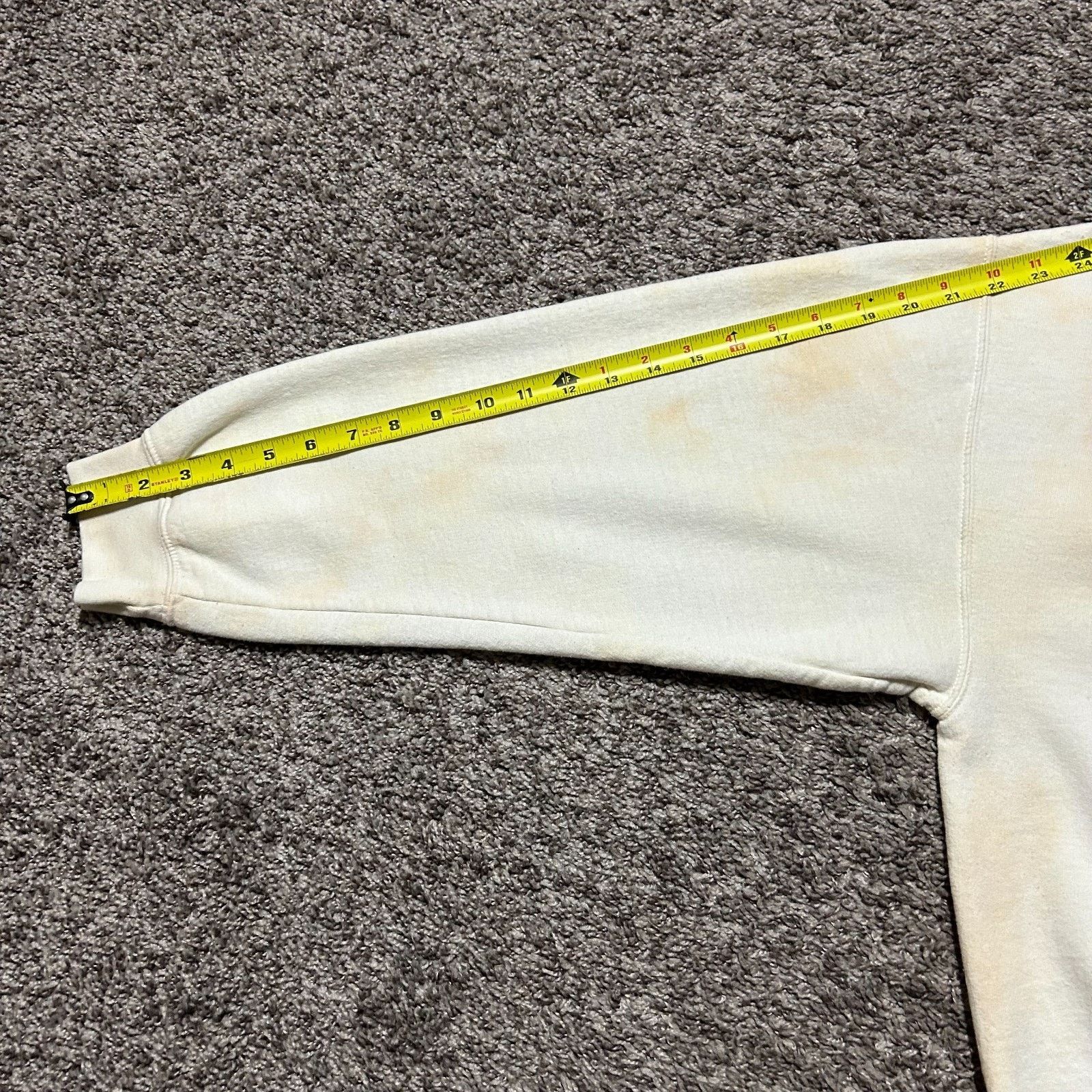 Vintage Vintage Thrashed Crewneck Sweatshirt Plain White 90s y2k Size US L / EU 52-54 / 3 - 7 Thumbnail