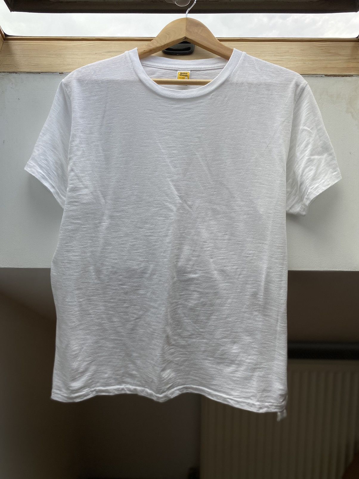 Velva Sheen × Vintage Velva Sheen White Slub Tee – Made in USA – Size L Size US L / EU 52-54 / 3 - 5 Thumbnail