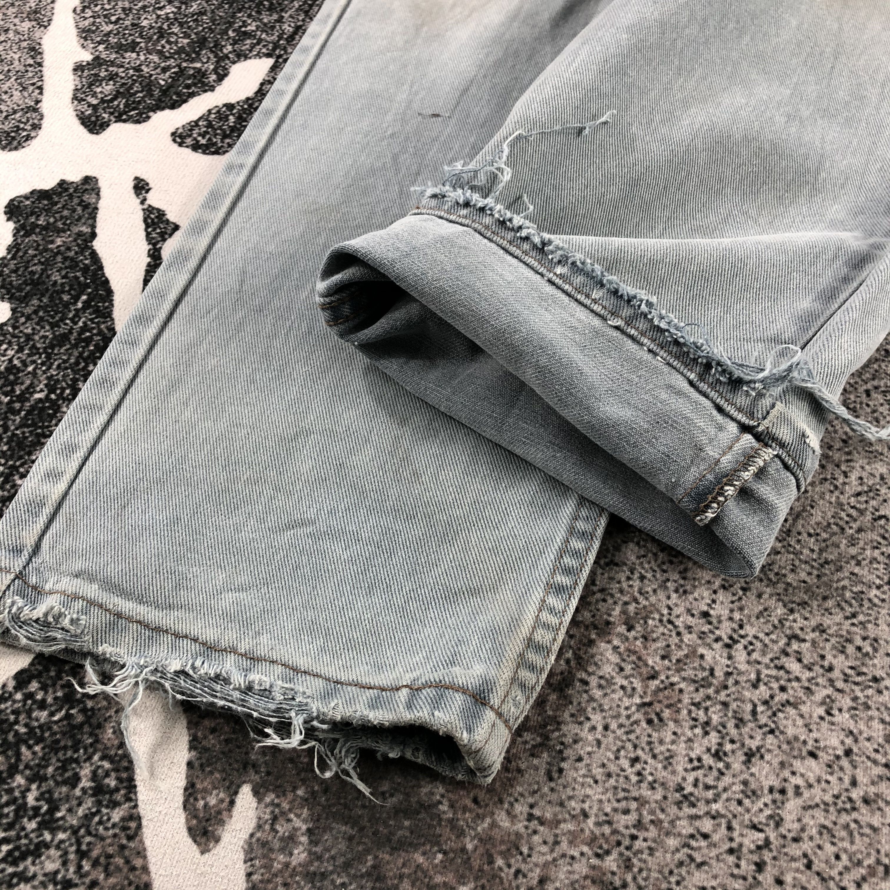 Levi's Vintage 90s Levi's 550 Jeans Dirty Blue Wash Denim KJ1046 Size US 36 / EU 52 - 7 Thumbnail