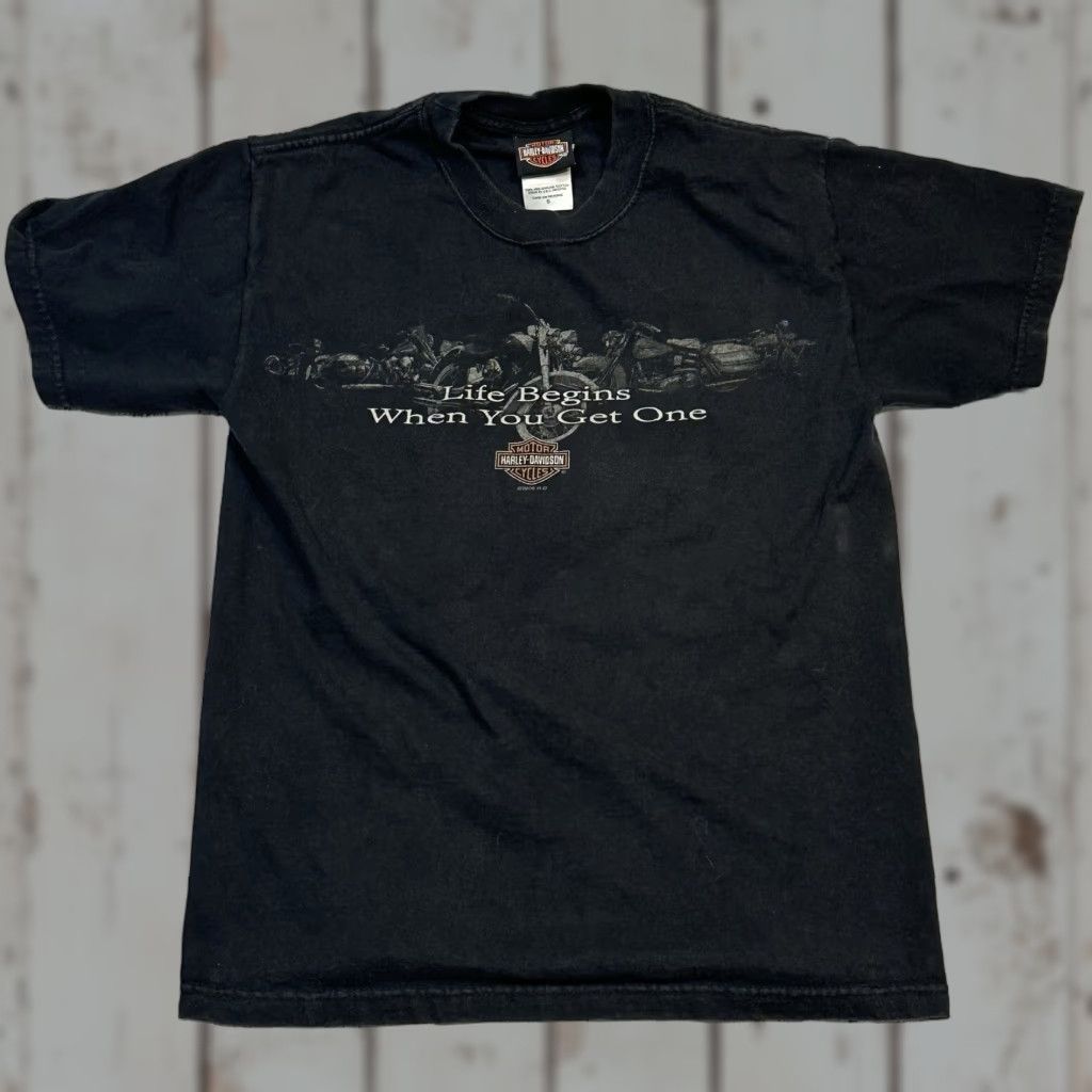 Harley Davidson Harley-Davidson American Legend Tee New River Gorge Women's Small USA Made T-Shirt Casual Graphic Geared for Biker Moto USA Womens Small Size S / US 4 / IT 40 - 1 Thumbnail