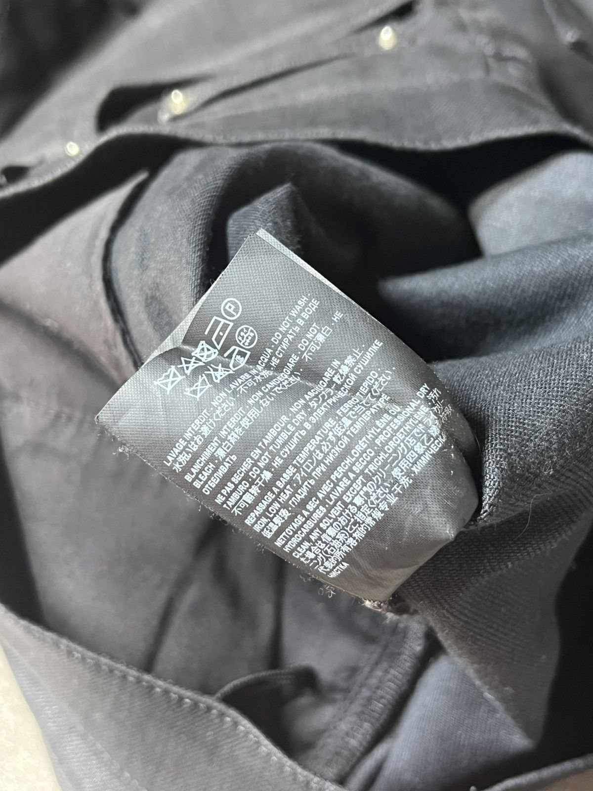 Saint Laurent Paris Saint Laurent Leather Panel Zipper Denim Size US 29 - 14 Thumbnail