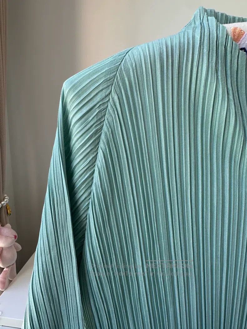 Issey Miyake Issey Miyake Mint Green Dress Size L / US 10 / IT 46 - 4 Thumbnail