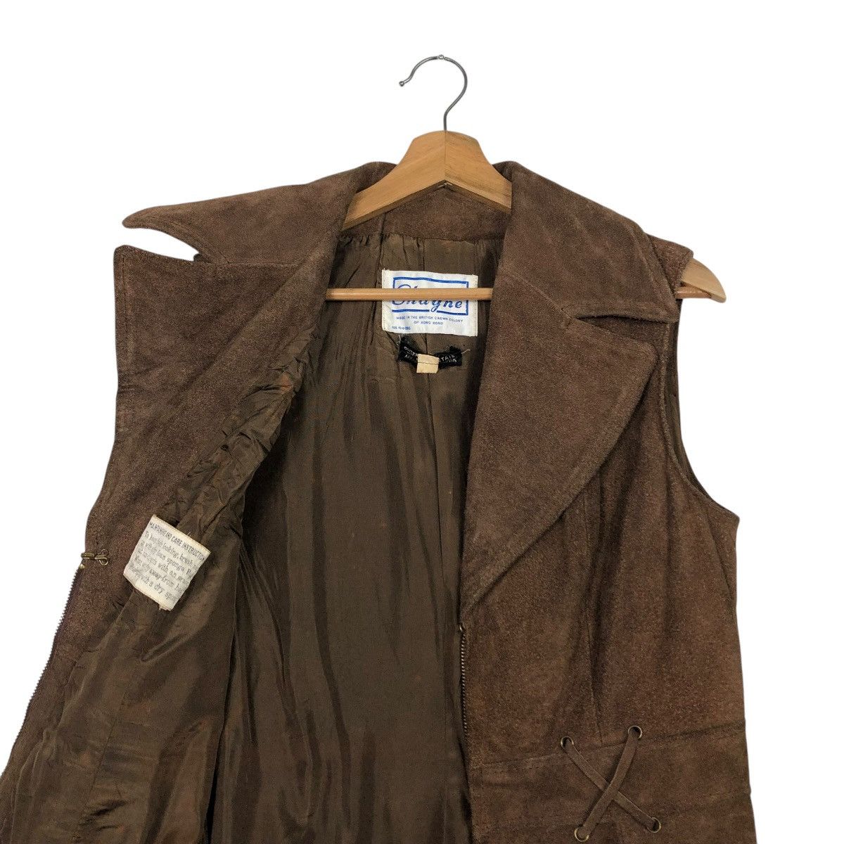 Japanese Brand VINTAGE BIKER LEATHER JACKET SLEEVE LESS SHYNE ISSEY MIYAKE Size US M / EU 48-50 / 2 - 14 Thumbnail