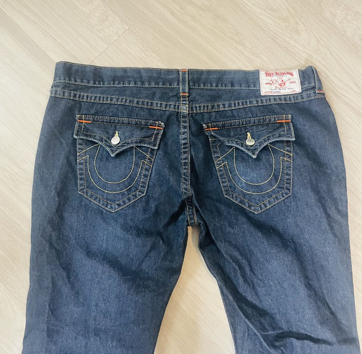 True Religion True Religion Jeans Relaxed Skinny Flap MENS SZ 46X33 Size US 44 / EU 60 - 11 Thumbnail