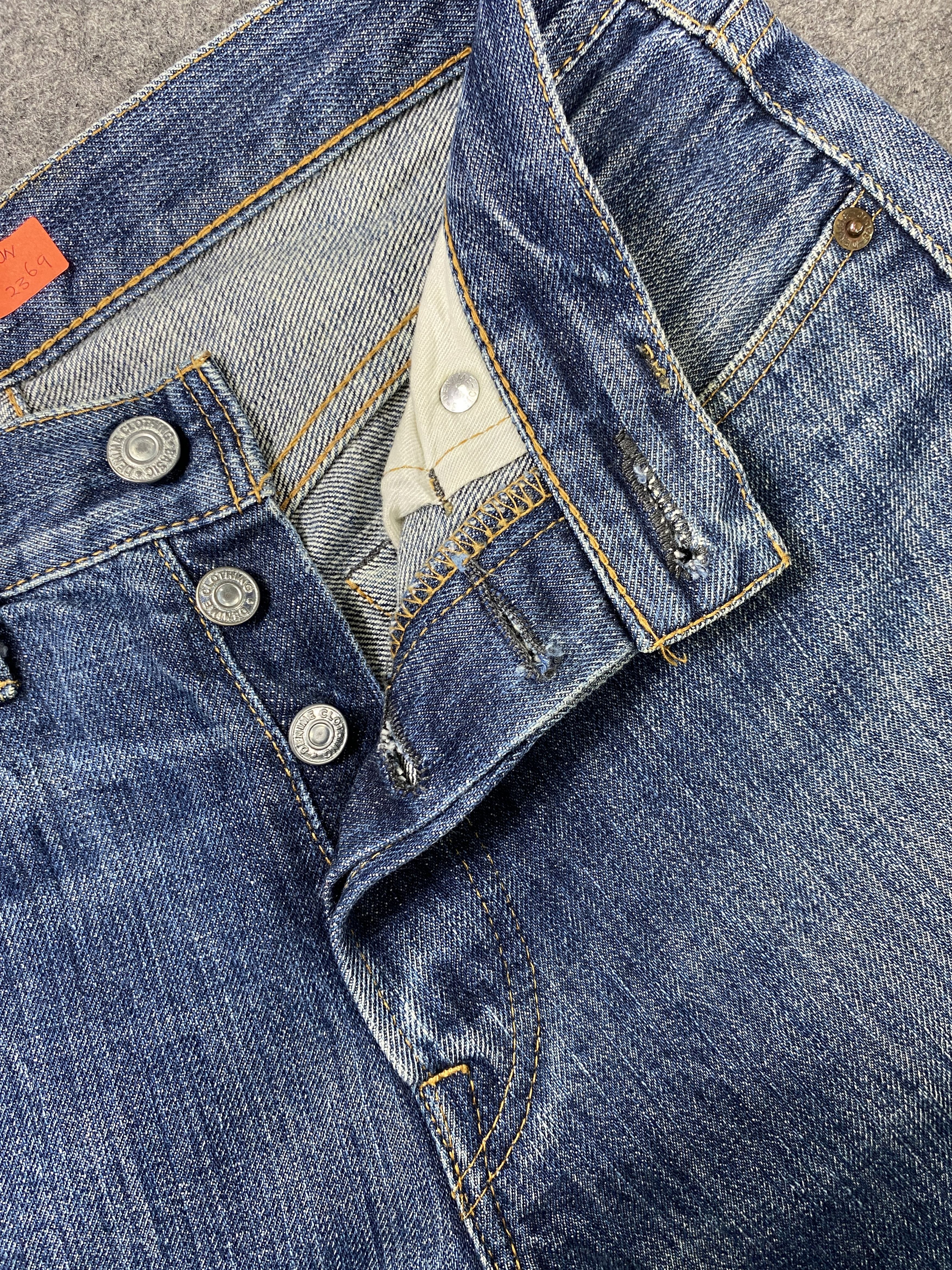 Japanese Brand Blue Vintage Denime Jeans 29x28.5 Denim JN2369 Size US 29 - 6 Thumbnail